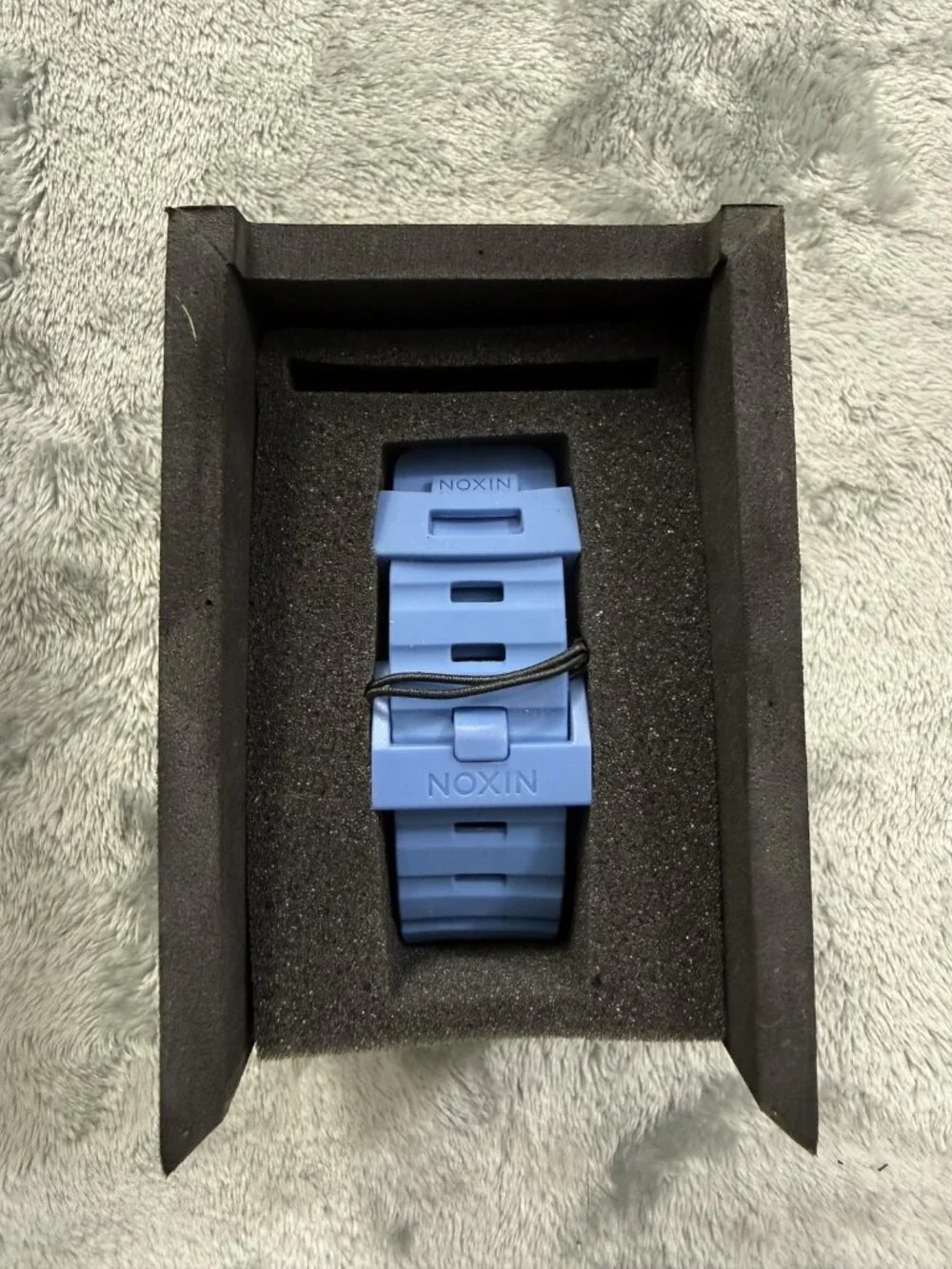 New Nixon The Unit Men's Watch Digital Dial Marina Blue Rubber Quartz A197 1405